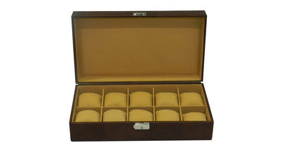 10 Slot Vegan Leather  Watch Box