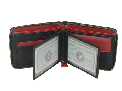 ZipVault 18 Card Full Zip Wallet Coin Pocket #983Z CP