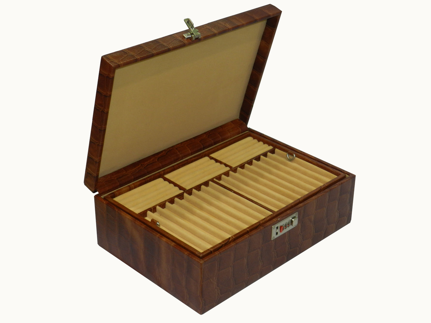 18 Slot Watches with Multipurpose Jewellery Box Genuine Leather