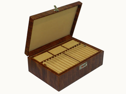 18 Slot Watches with Multipurpose Jewellery Box Genuine Leather
