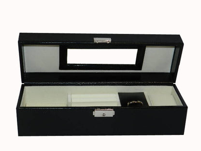 Watch Box with Ring  & Cufflink Box in Genuine Leather