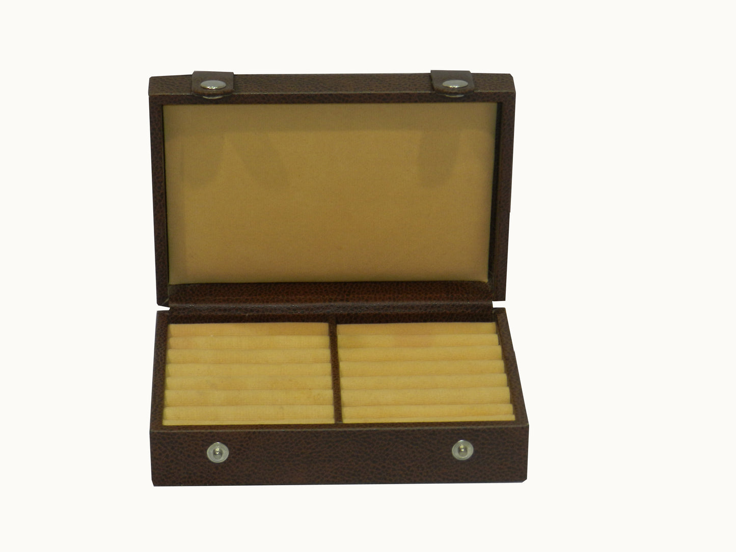 Square Ring & Cufflink Box Vegan Leather