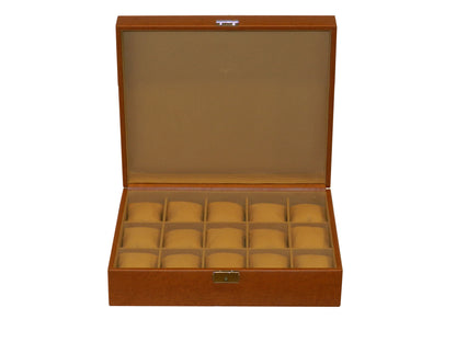 15 Slot Vegan Leather  Watch Box