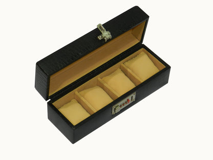 4 Slot Genuine Leather Premium Watch Box