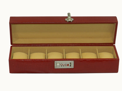 6 Slot Genuine Leather Premium Watch Box
