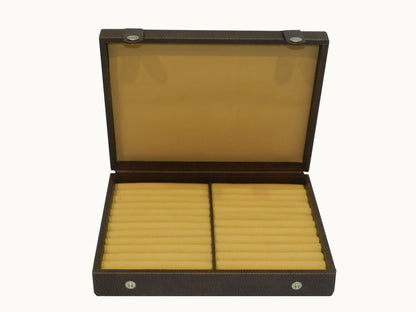 Long Ring & Cufflink Box Vegan Leather