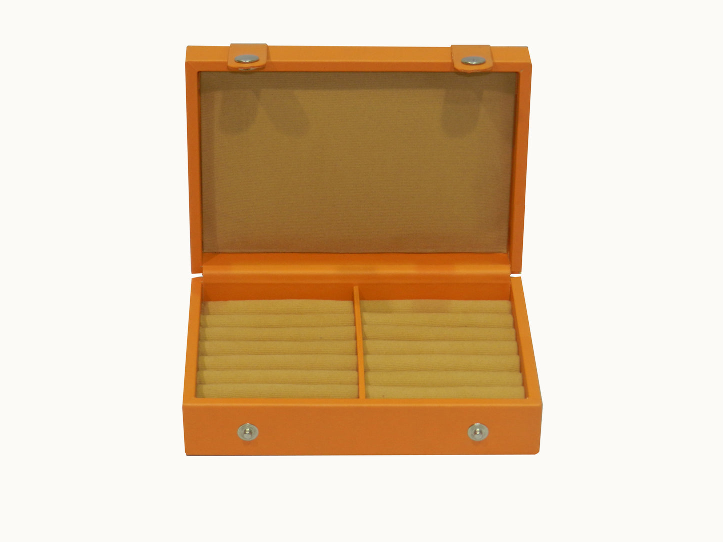 Square Ring & Cufflink Box Vegan Leather