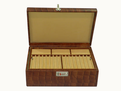 18 Slot Watches with Multipurpose Jewellery Box Genuine Leather