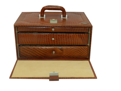 36 Slot Watches with Multipurpose Jewellery Box Genuine Leather