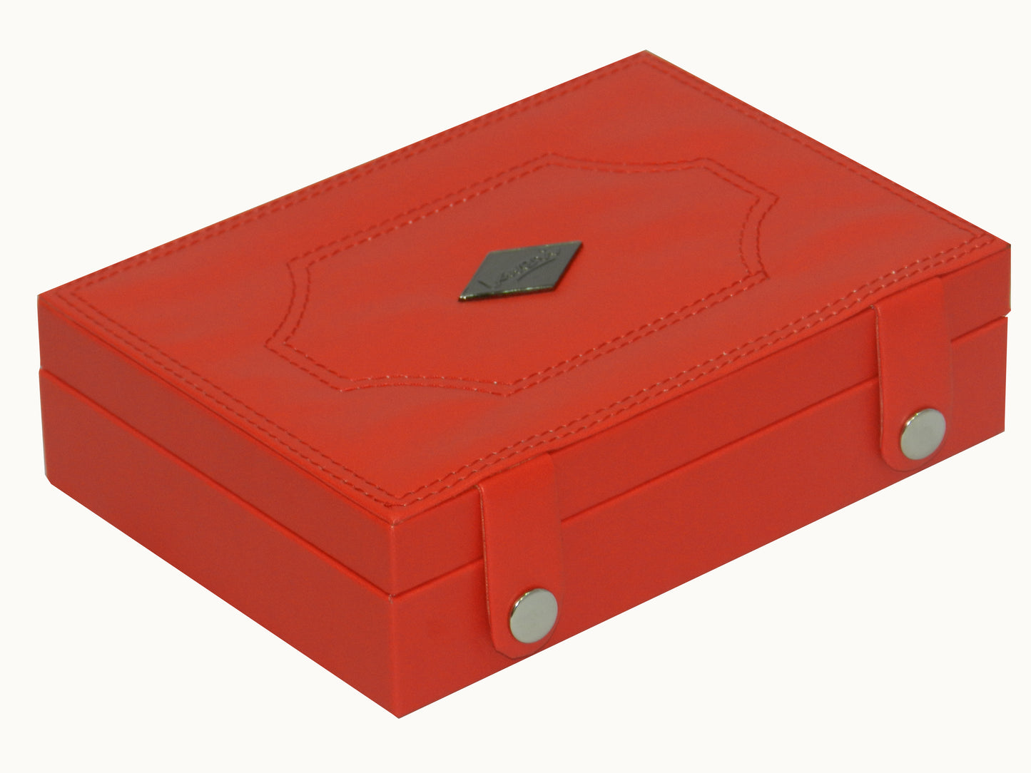 Square Ring & Cufflink Box Vegan Leather