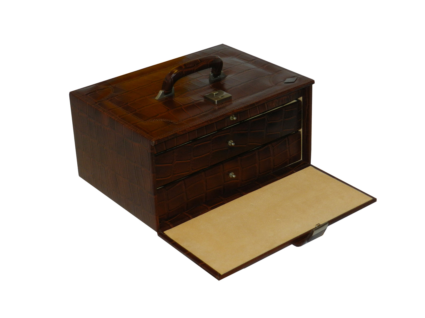 36 Slot Watches with Multipurpose Jewellery Box Genuine Leather