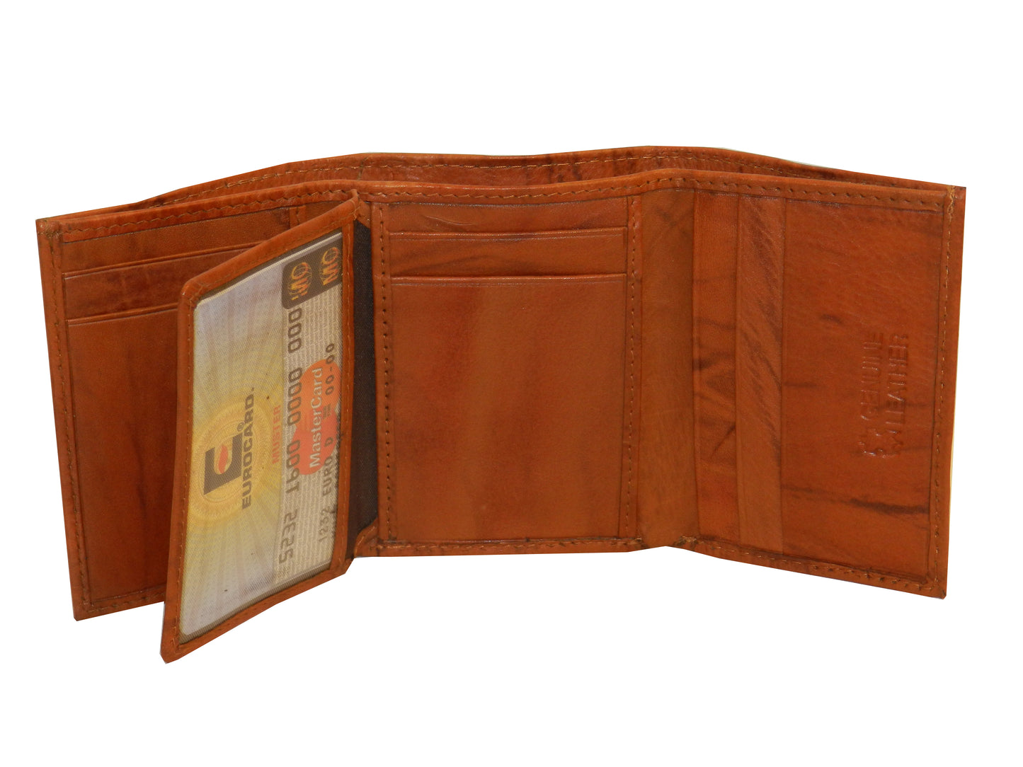 Trikon 8 Card Trifold Wallet Elastic Loop #1539EL