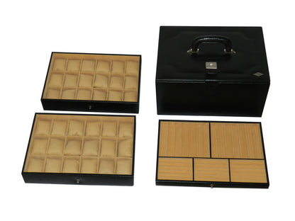 36 Slot Watches with Multipurpose Jewellery Box Genuine Leather