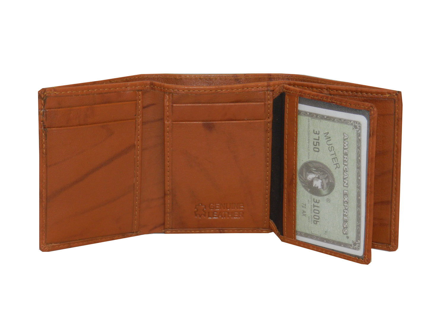 Trikon 12 Card Trifold Wallet Full Elastic #1539FE