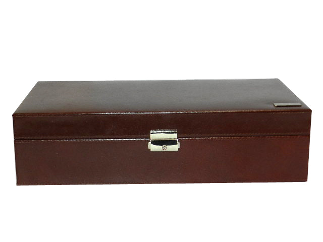 Large Watch Box Ring  & Cufflink Box in Genuine Leather