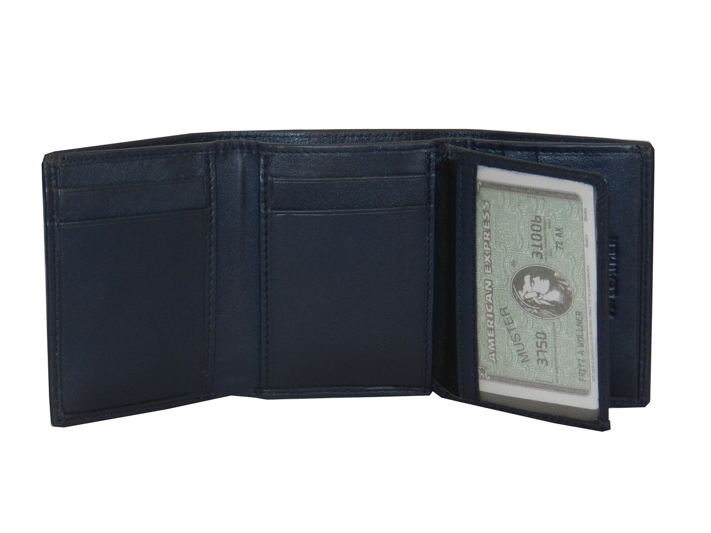 Trikon 12 Card Trifold Wallet Full Elastic #1539FE