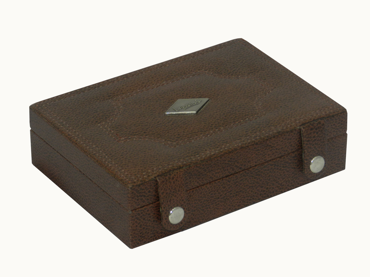 Square Ring & Cufflink Box Vegan Leather