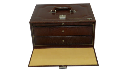 36 Slot Watches with Multipurpose Jewellery Box Genuine Leather