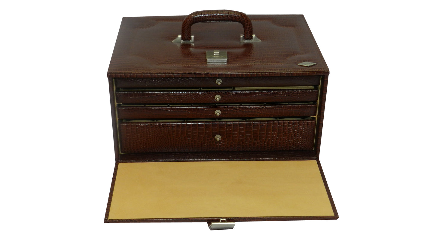18 Watches with Multipurpose Jewellery Box Genuine Leather