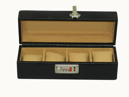 4 Slot Genuine Leather Premium Watch Box