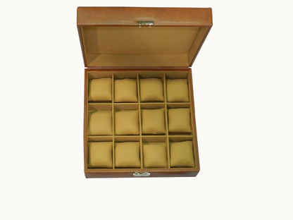 12 Slot Vegan Leather  Watch Box