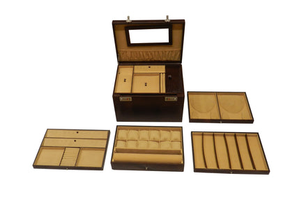 Jewelry Box Genuine Leather Multipurpose Watch & Jewelry XL - BB+JB