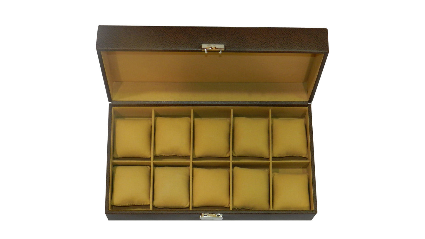 10 Slot Vegan Leather  Watch Box