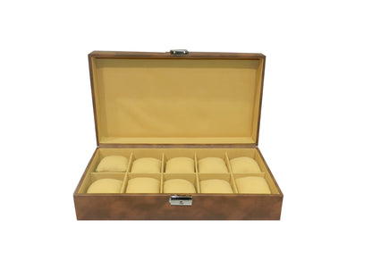 10 Slot Vegan Leather  Watch Box