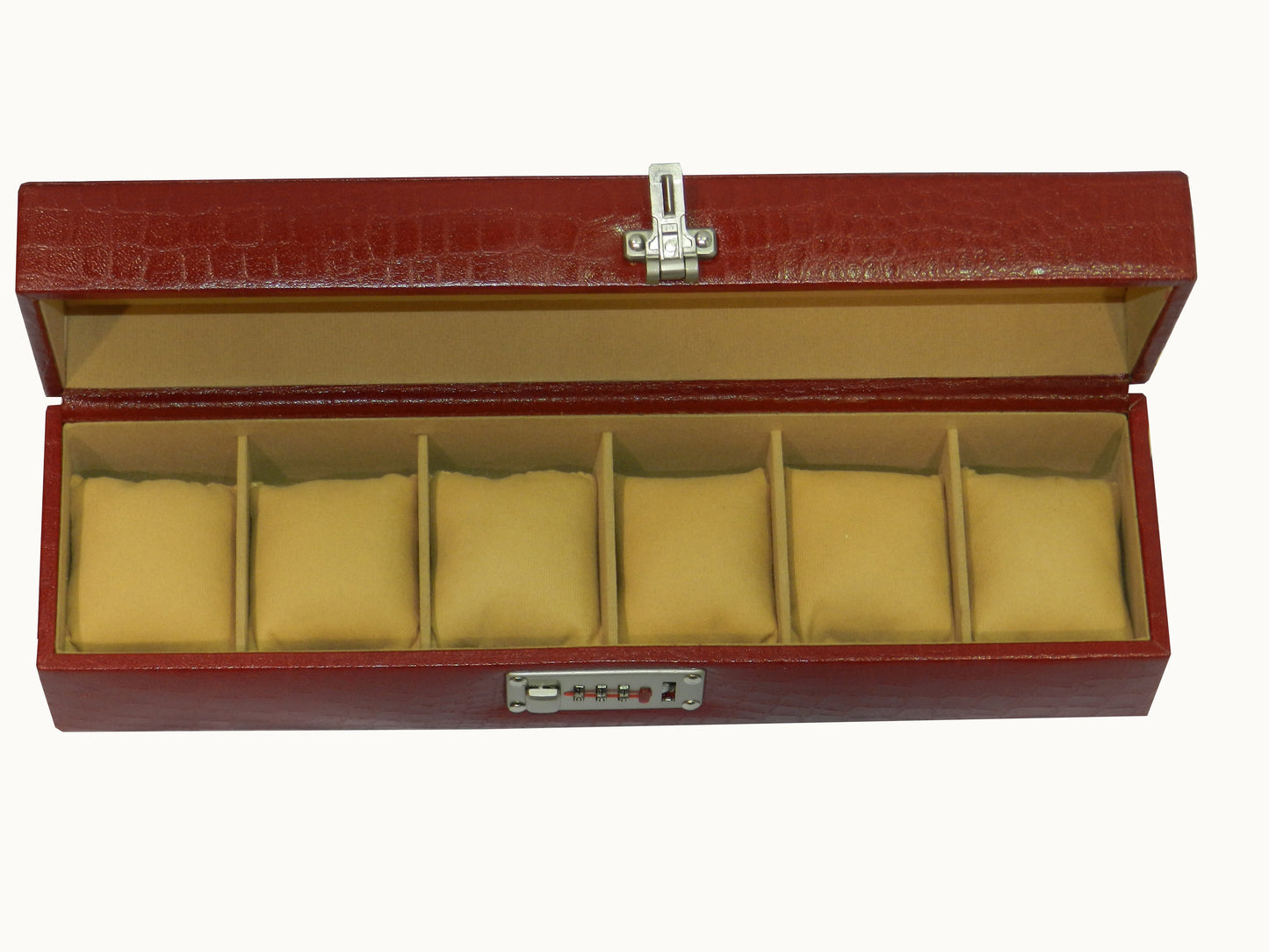 6 Slot Genuine Leather Premium Watch Box