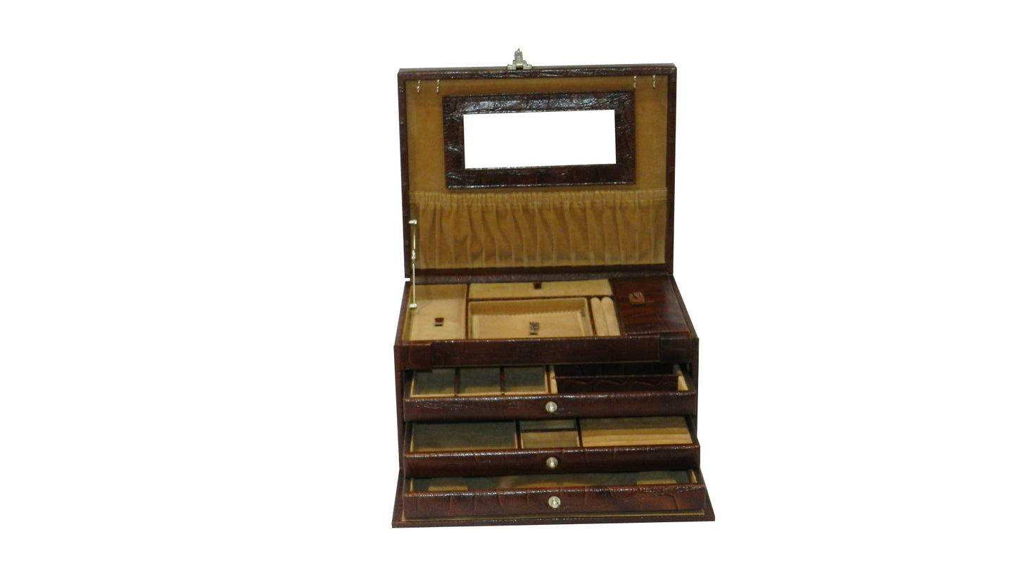 MJB Multipurpose Jewellery Box Genuine Leather