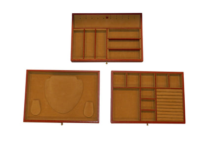 MJB Multipurpose Jewellery Box Genuine Leather