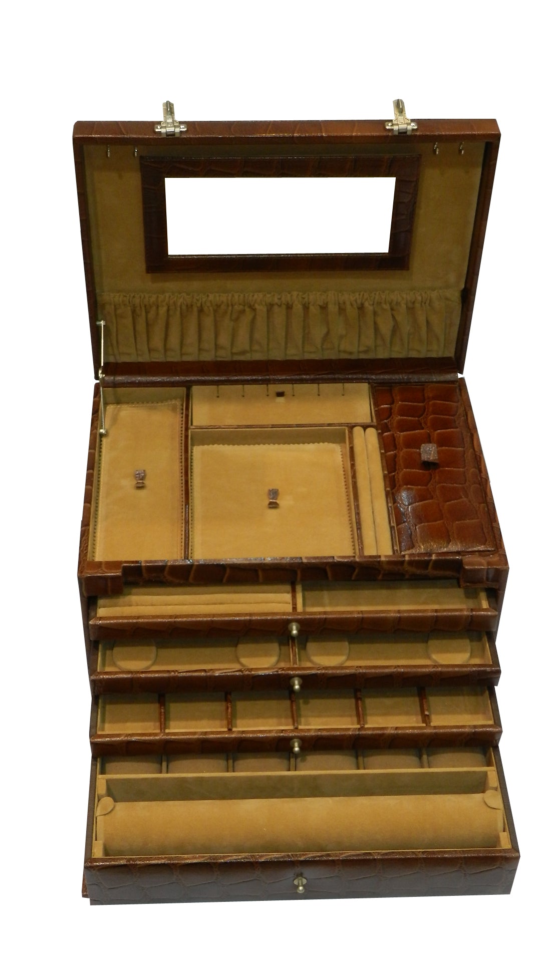 Jewelry Box Genuine Leather Multipurpose Watch & Jewelry XL - BB+JB
