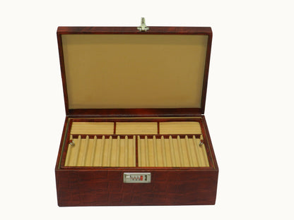 18 Slot Watches with Multipurpose Jewellery Box Genuine Leather