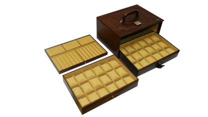 36 Slot Watches with Multipurpose Jewellery Box Genuine Leather