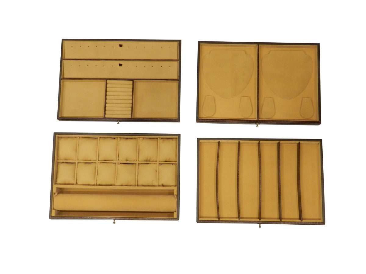Jewelry Box Genuine Leather Multipurpose Watch & Jewelry XL - BB+JB
