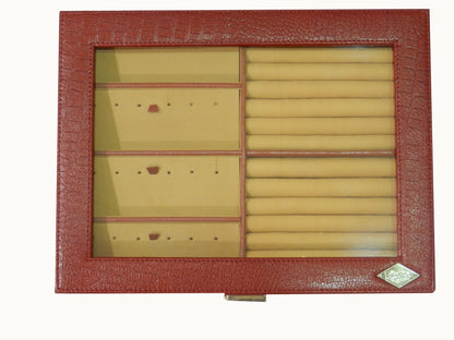 Big Earring + Ring Collection Box Glass Top # XL.Earring + Ring Box [G]