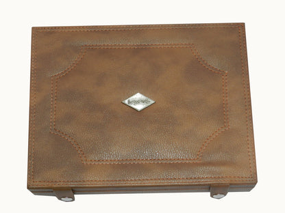 Long Ring & Cufflink Box Vegan Leather