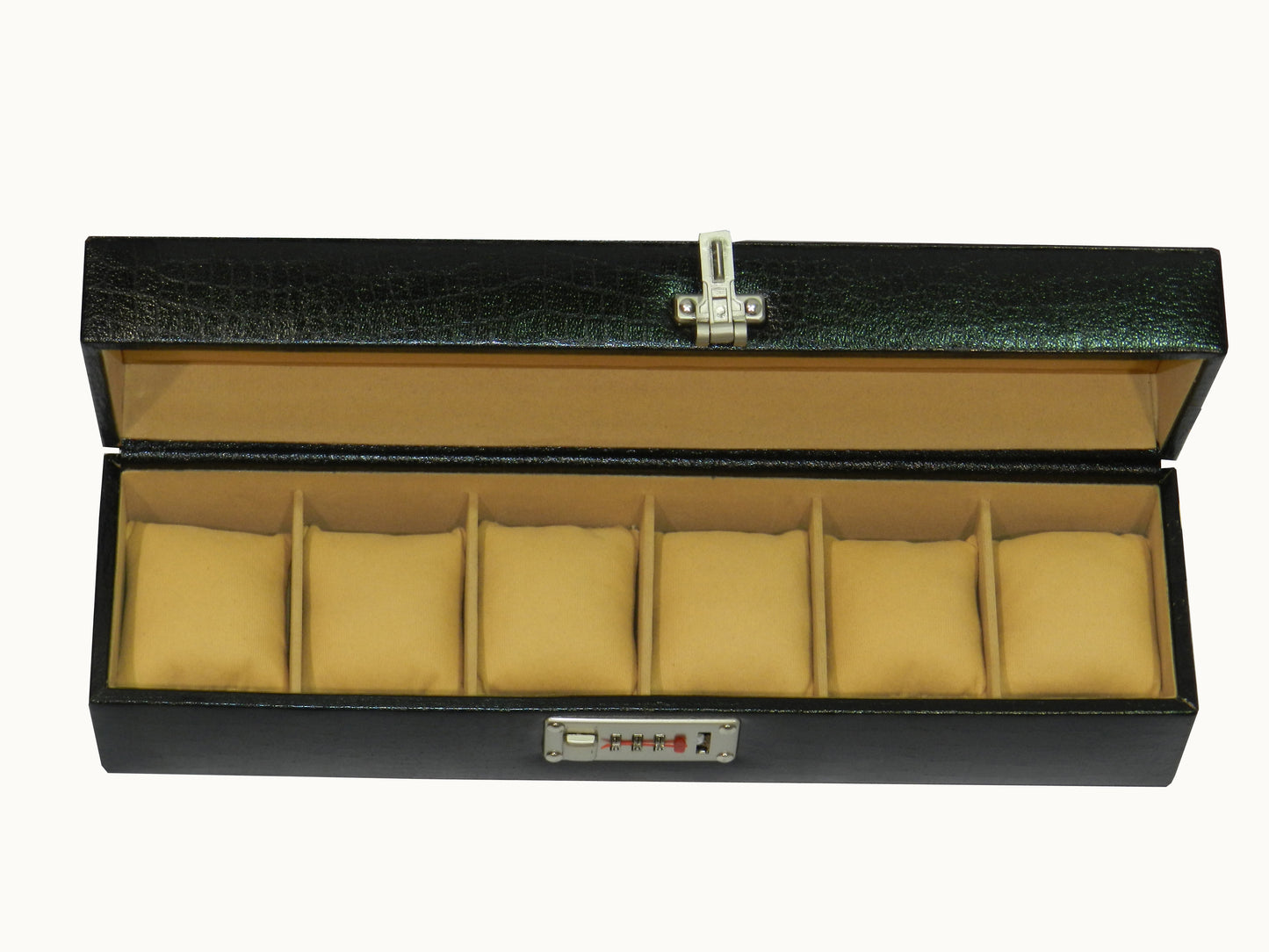 6 Slot Genuine Leather Premium Watch Box
