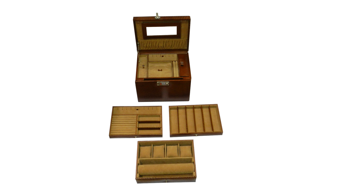 MJB Multipurpose Jewellery Box Genuine Leather