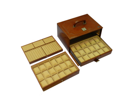 36 Slot Watches with Multipurpose Jewellery Box Genuine Leather