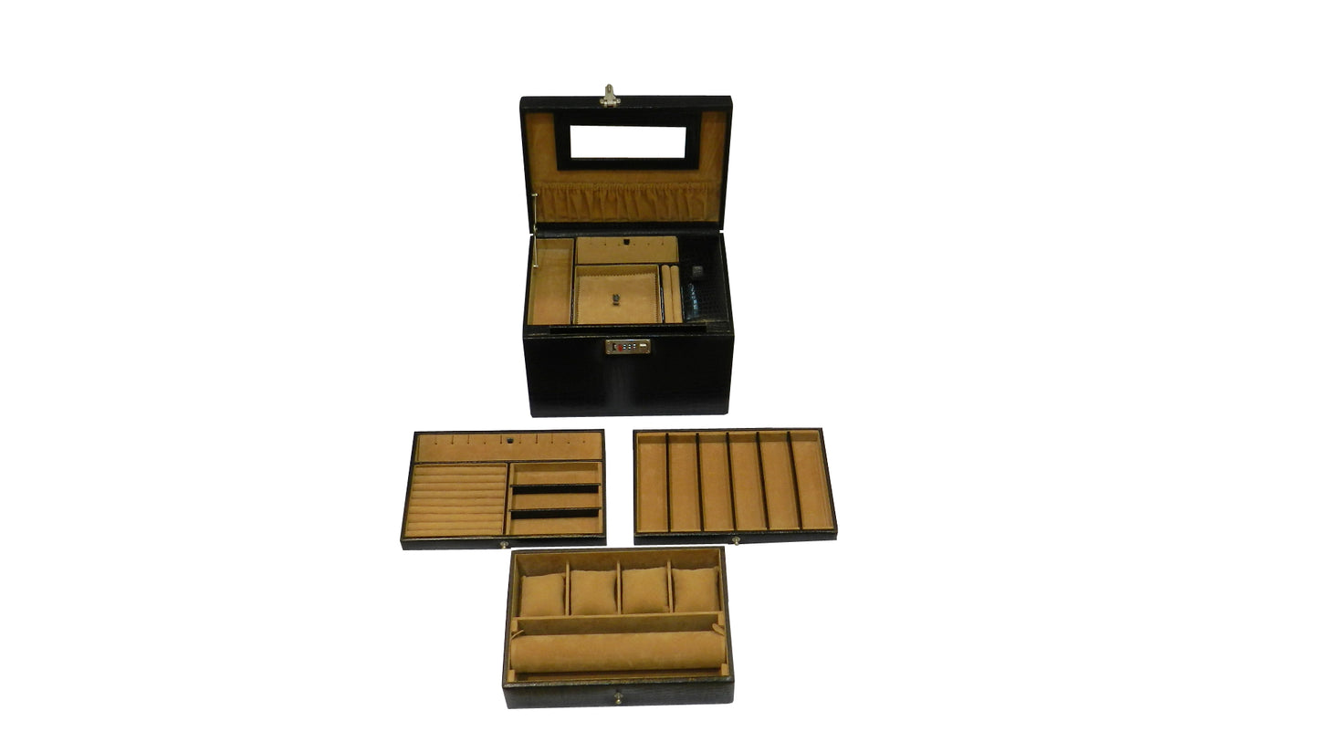 MJB Multipurpose Jewellery Box Genuine Leather