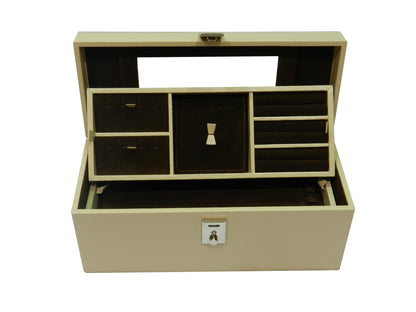 Bank Locker Multipurpose Jewellery Box Vegan Leather