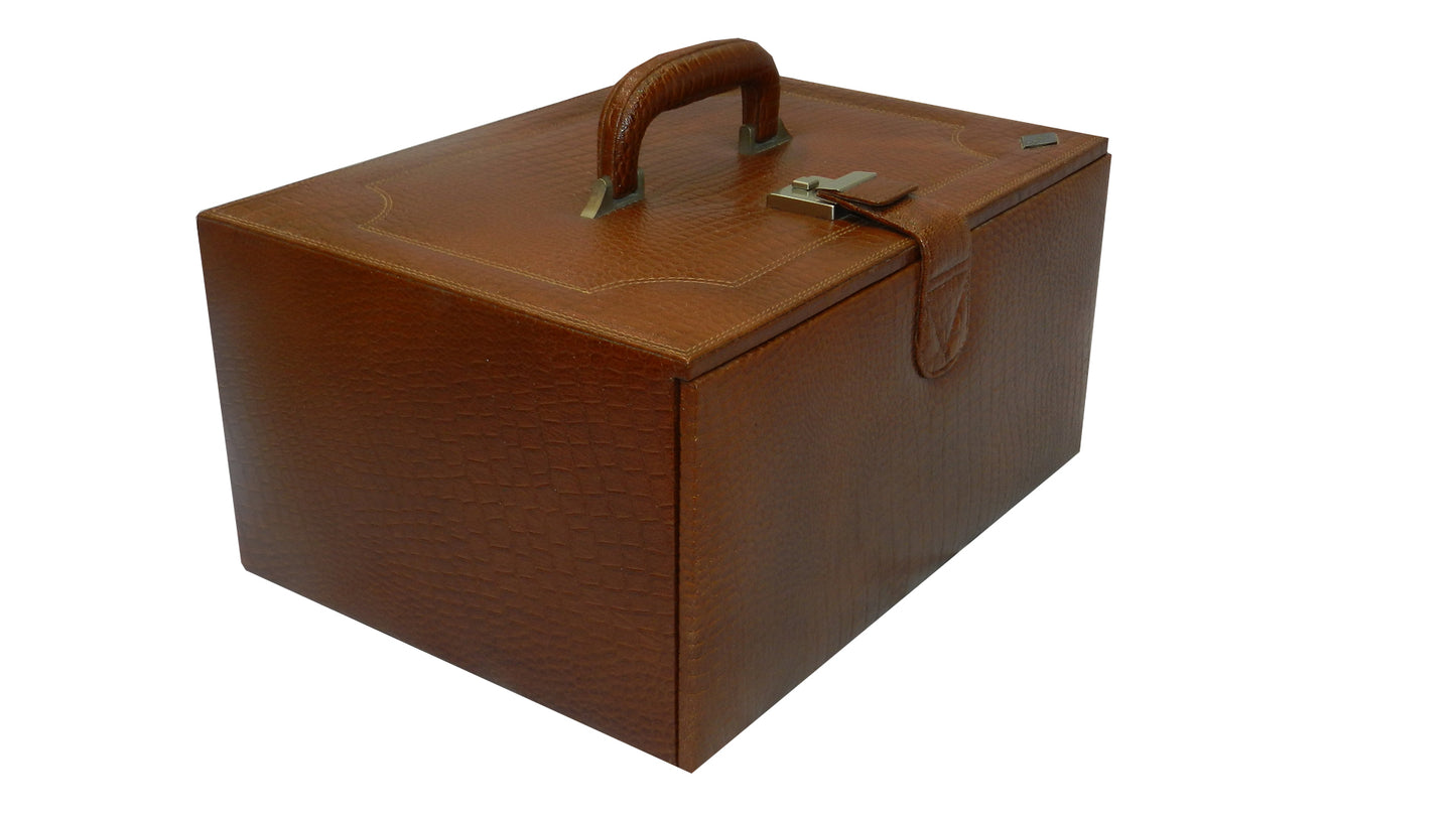 18 Watches with Multipurpose Jewellery Box Genuine Leather