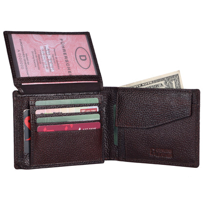 Pebble Texture 20 Card Billfold Coin Pocket Wallet #1888