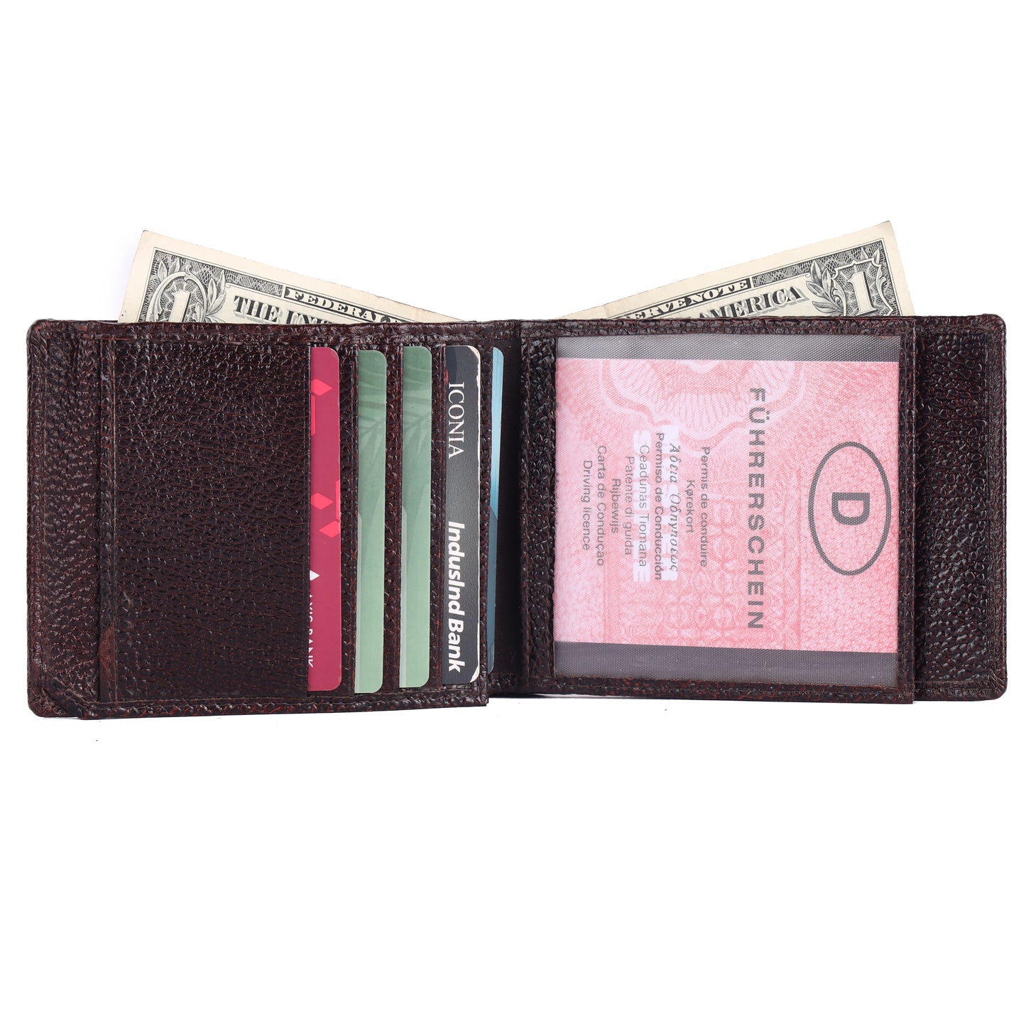 Pebble Texture 20 Card Billfold Wallet # 1888