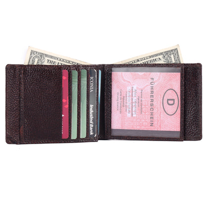 Pebble Texture 20 Card Billfold Wallet # 1888