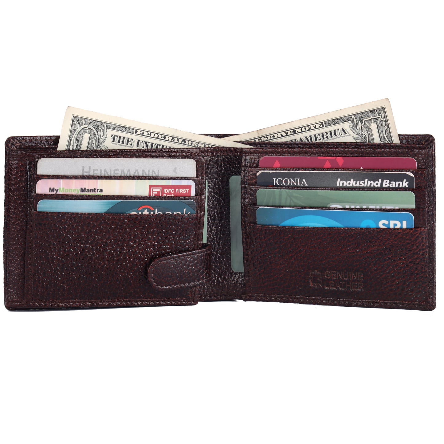 Pebble Texture 20 Card Billfold Wallet Loop #1013CC