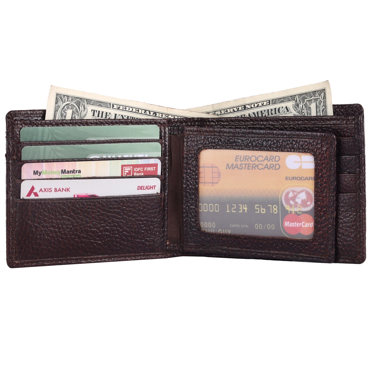 Pebble Texture 18 Card Billfold Wallet #4094