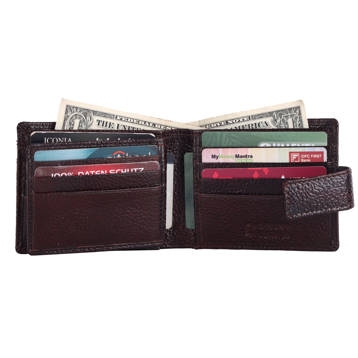 Pebble Texture 18 Card Billfold Wallet Loop #4094CC