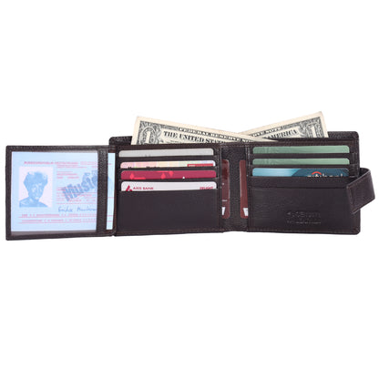 Pebble Texture 16 Card Billfold Wallet Loop #1001CC